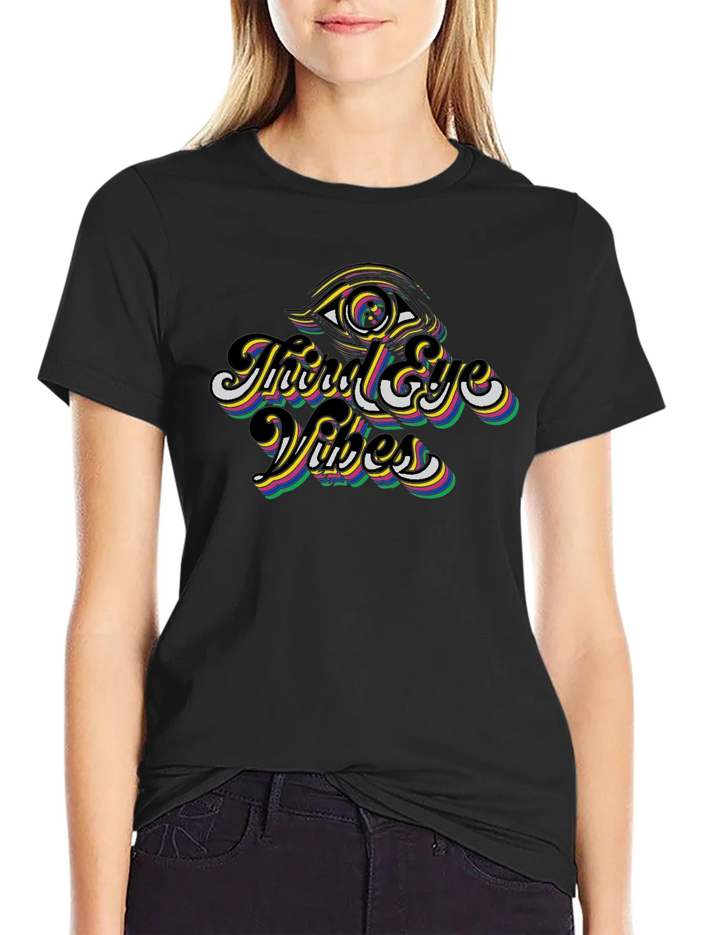 Third Eye Vibes Black Graphic Tee product image 2