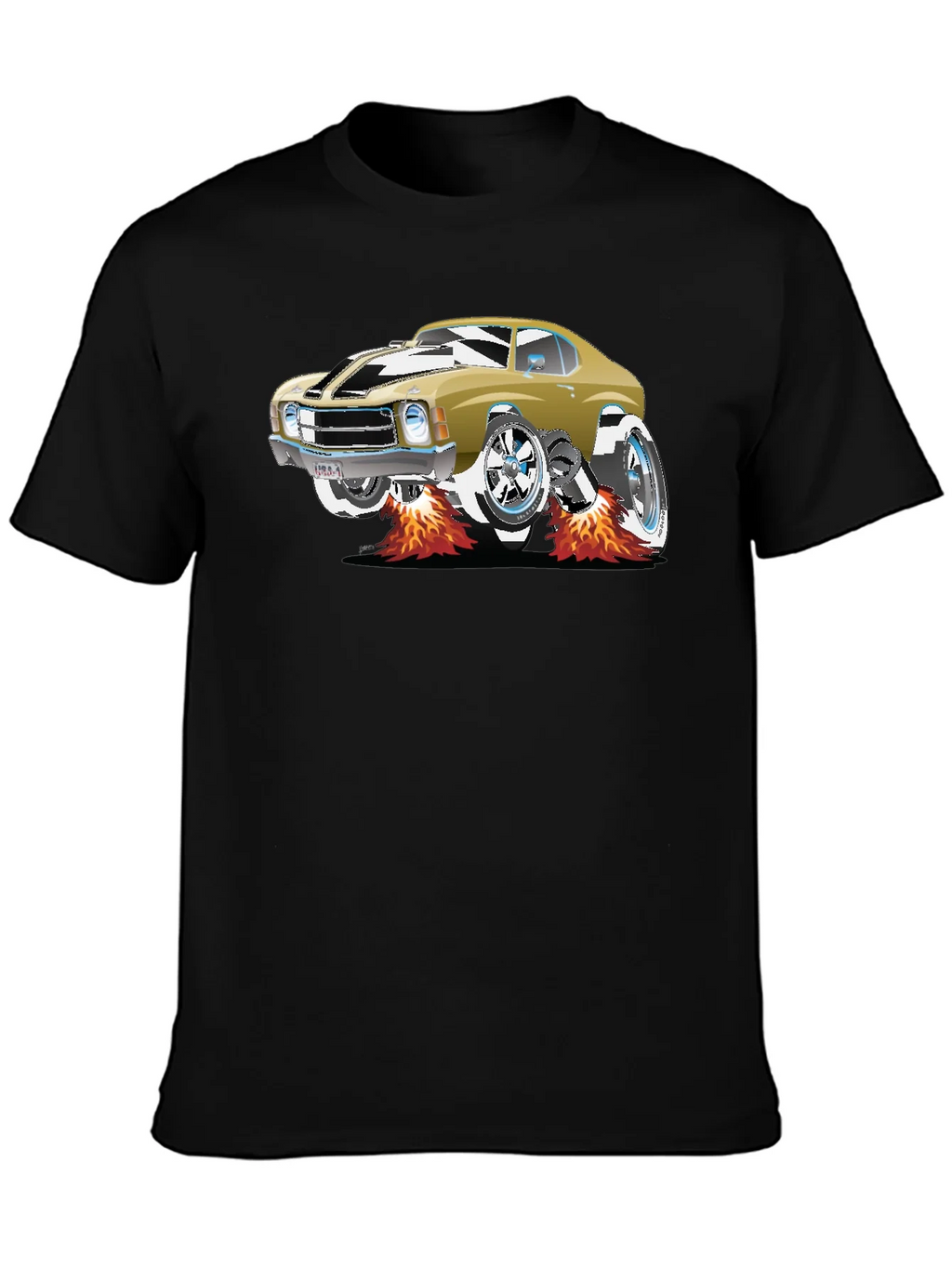 Car Graphic Tee - Black Cotton T-Shirt product image 3