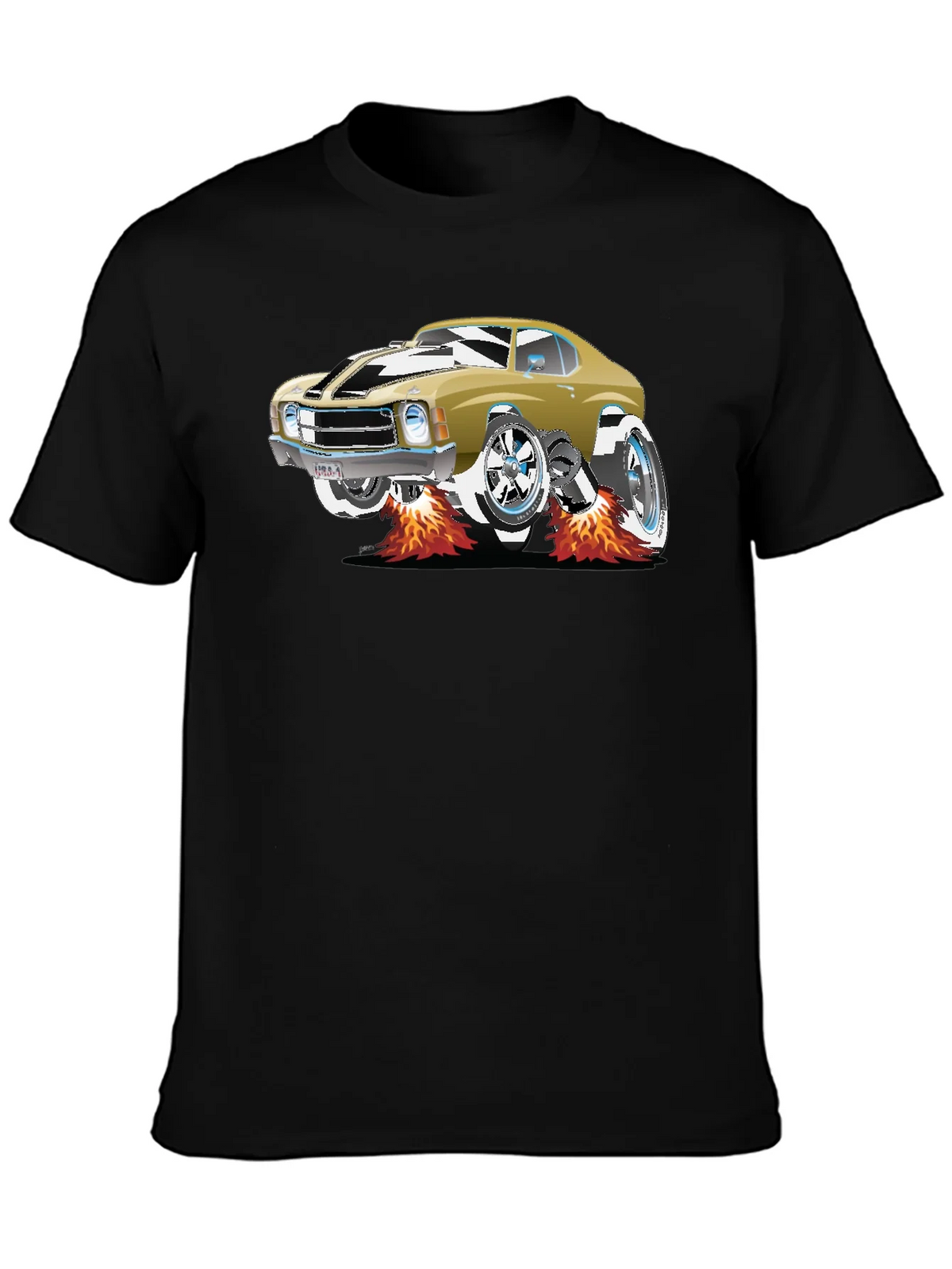 Car Graphic Tee - Black Cotton T-Shirt product image 3
