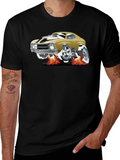 Car Graphic Tee - Black Cotton T-Shirt product image 1