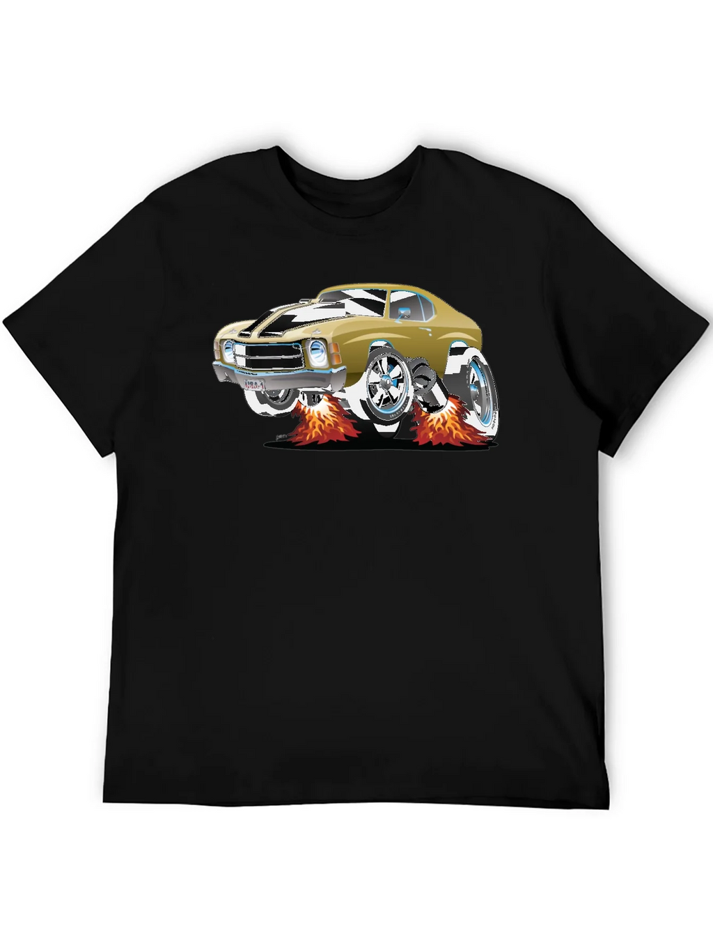 Car Graphic Tee - Black Cotton T-Shirt product image 5
