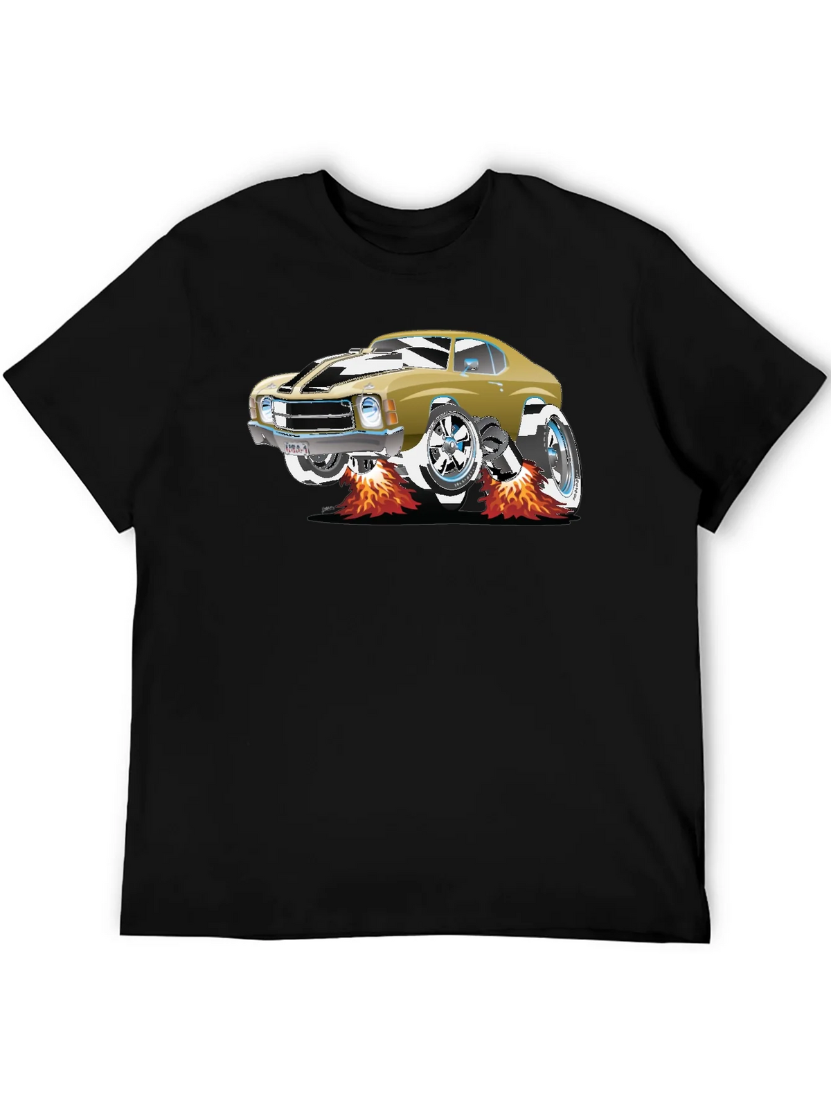 Car Graphic Tee - Black Cotton T-Shirt product image 5