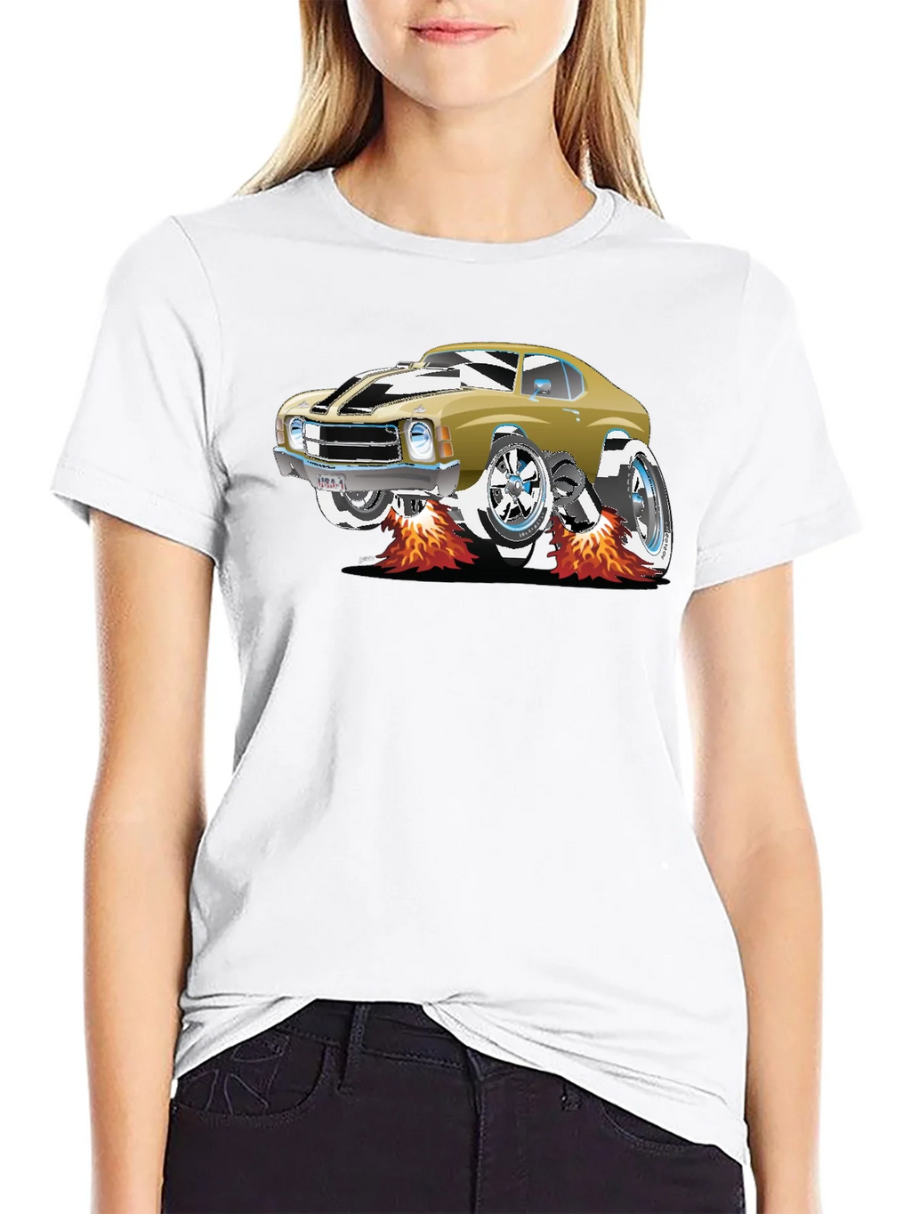 Car Graphic Tee - Black Cotton T-Shirt product image 8