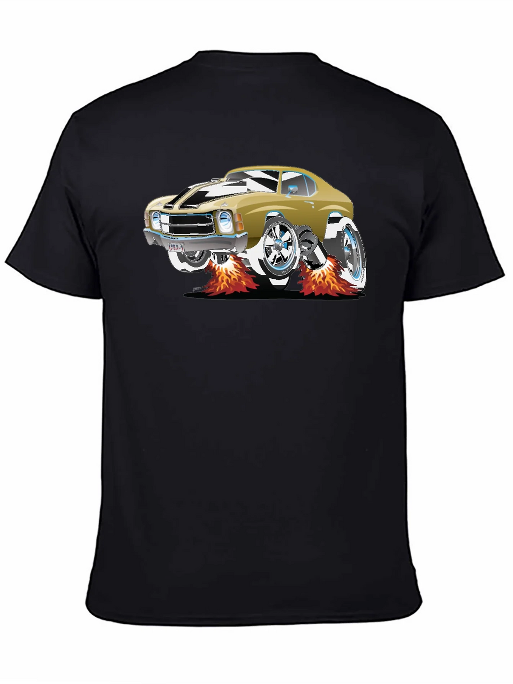 Car Graphic Tee - Black Cotton T-Shirt product image 4