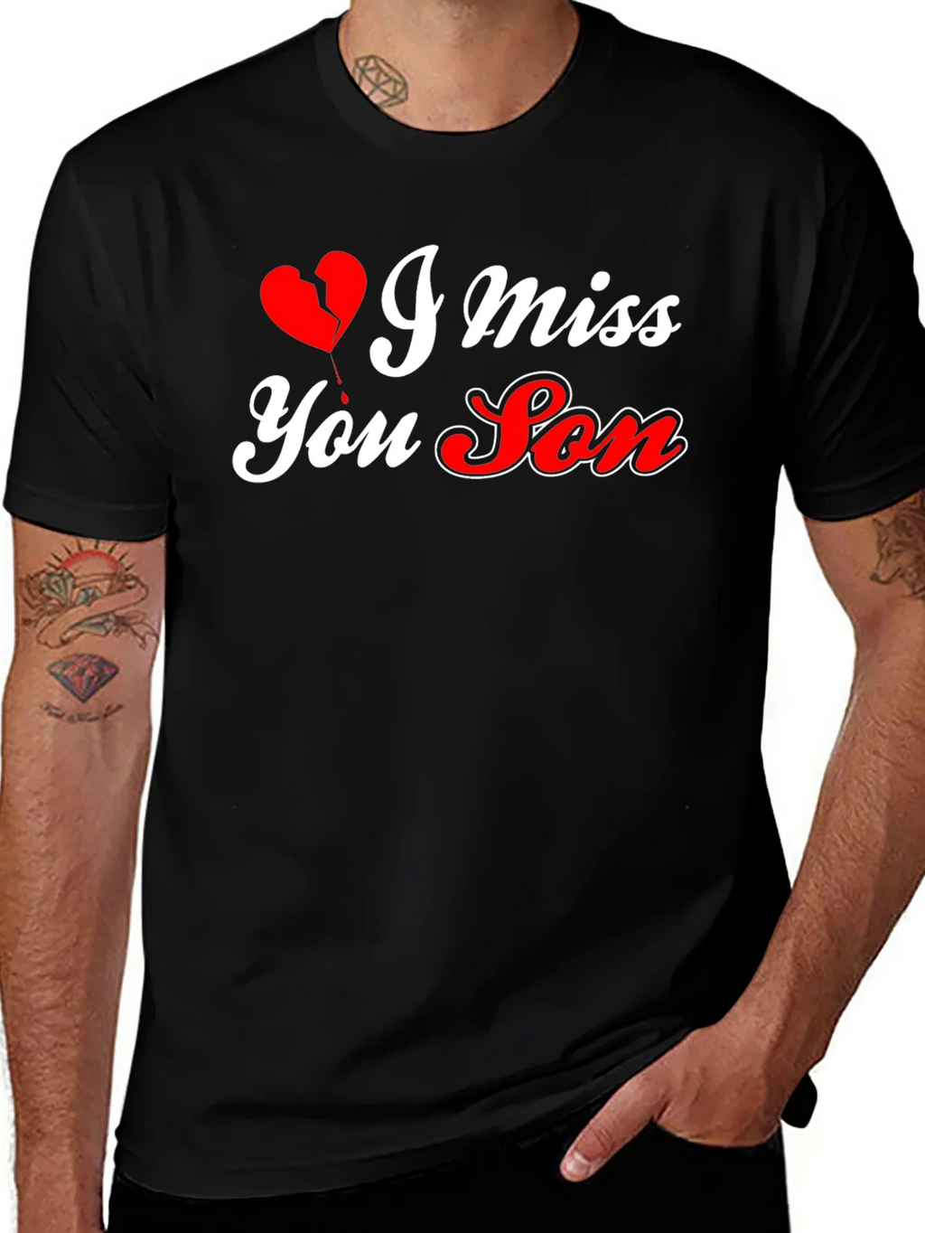 I Miss You Son Graphic T-Shirt - Comfort & Style product image 1