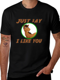 Funny Horse Graphic Tee - Just Say I Like You! product image 1