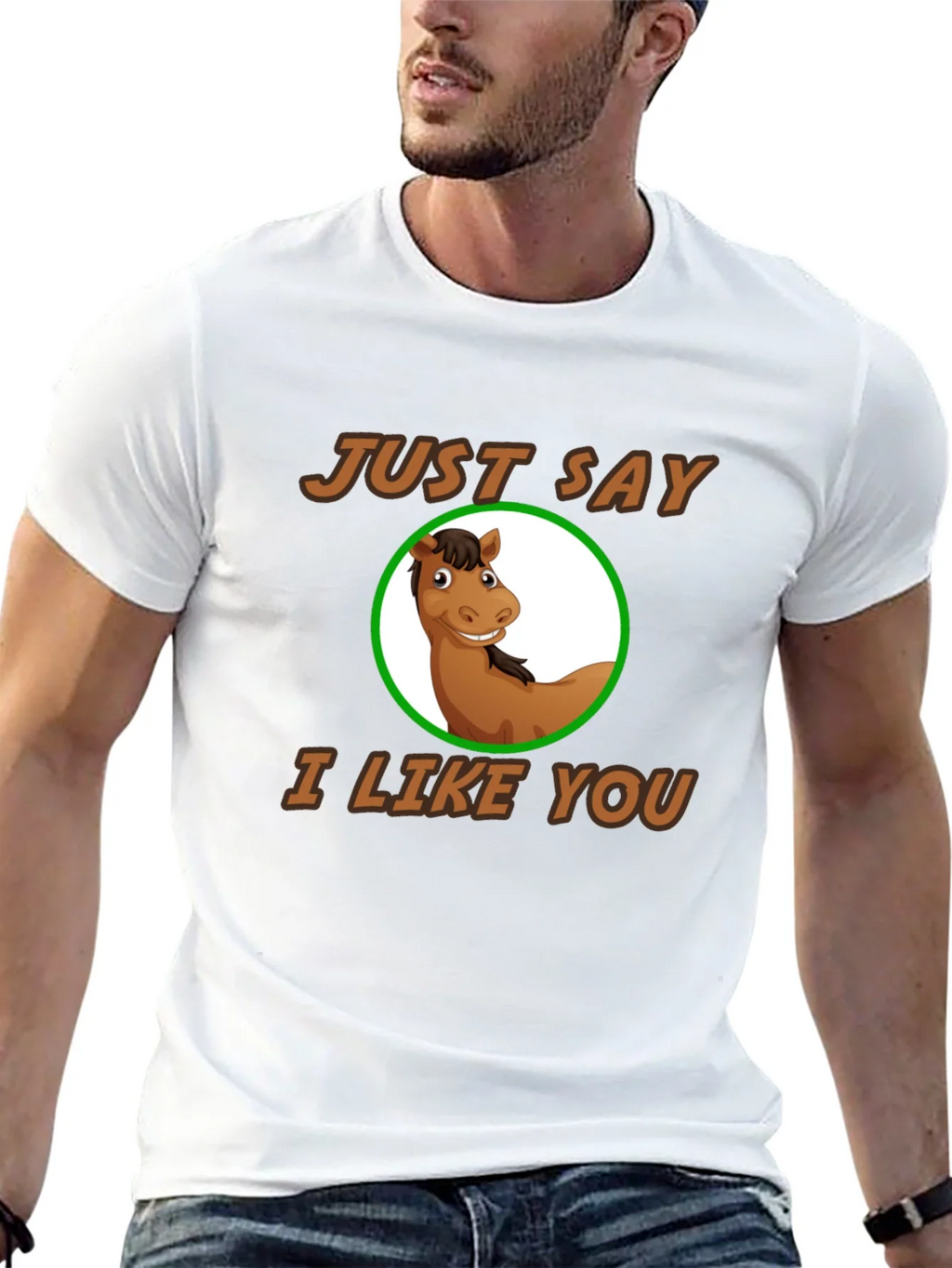 Funny Horse Graphic Tee - Just Say I Like You! product image 9