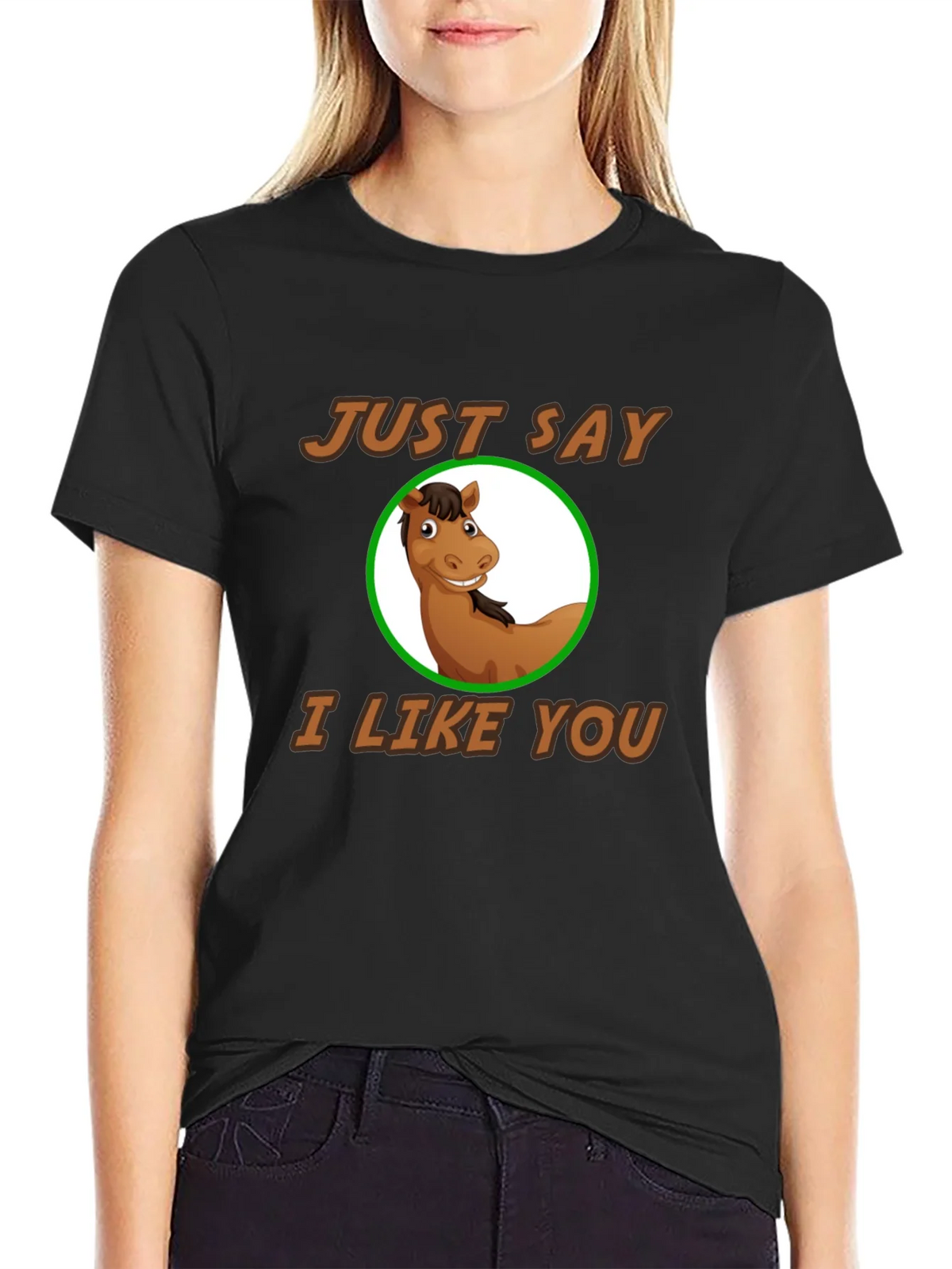 Funny Horse Graphic Tee - Just Say I Like You! product image 2