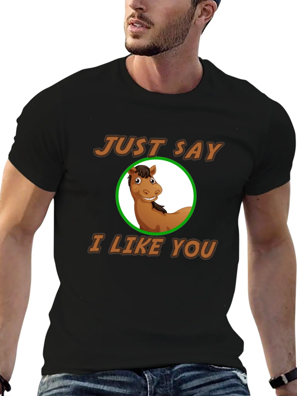 Funny Horse Graphic Tee - Just Say I Like You! product image 5