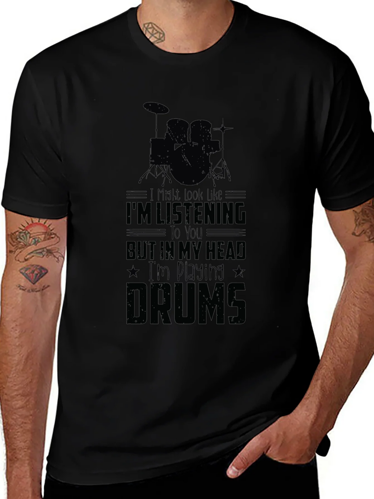 Drummer T-Shirt - Im Playing Drums! product image 1