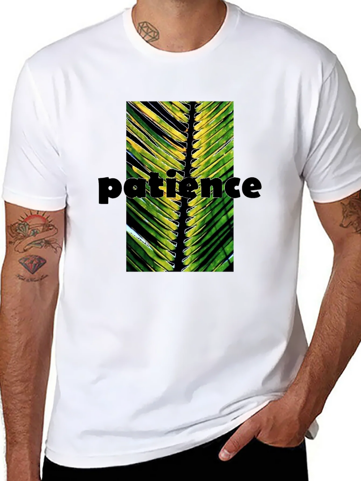 Patience Palm Leaf Graphic T-Shirt product image 5