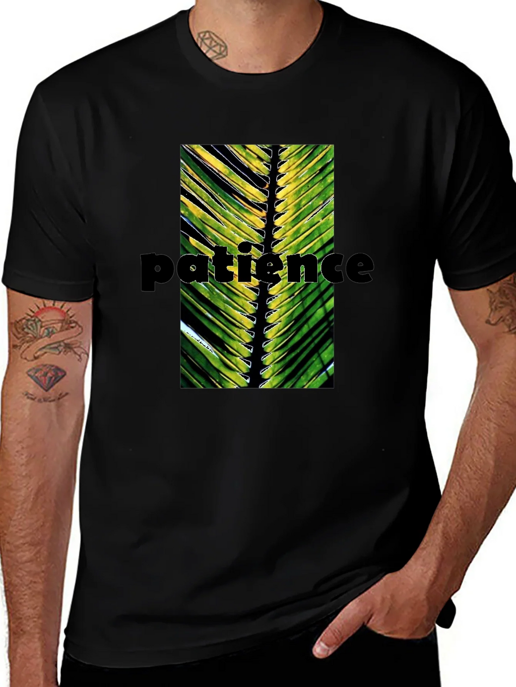 Patience Palm Leaf Graphic T-Shirt product image 1