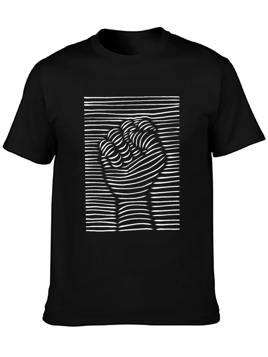 Fist Graphic Tee - Black Crew Neck Cotton T-Shirt product image 2