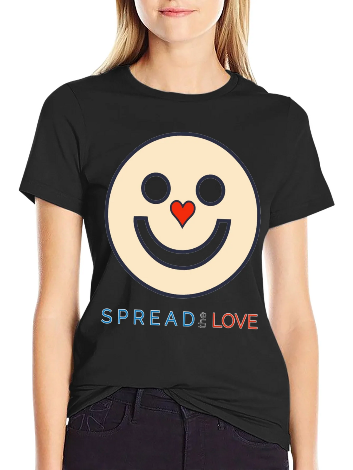 Spread Love Graphic T-Shirt - Black product image 2