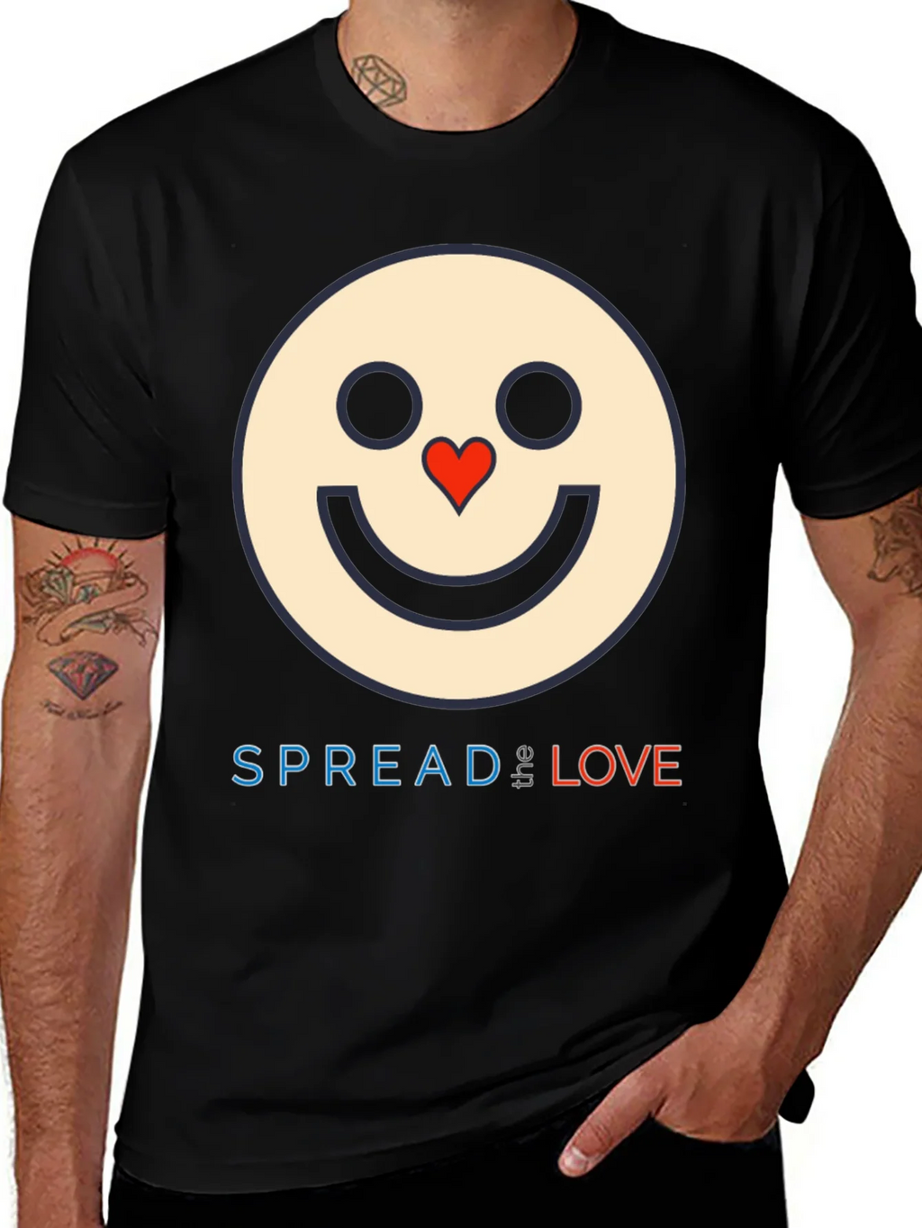 Spread Love Graphic T-Shirt - Black product image 1