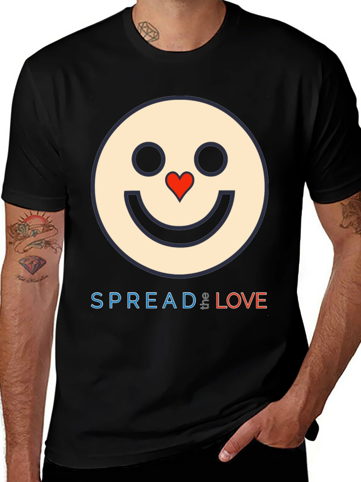 Spread Love Graphic T-Shirt - Black product image 1