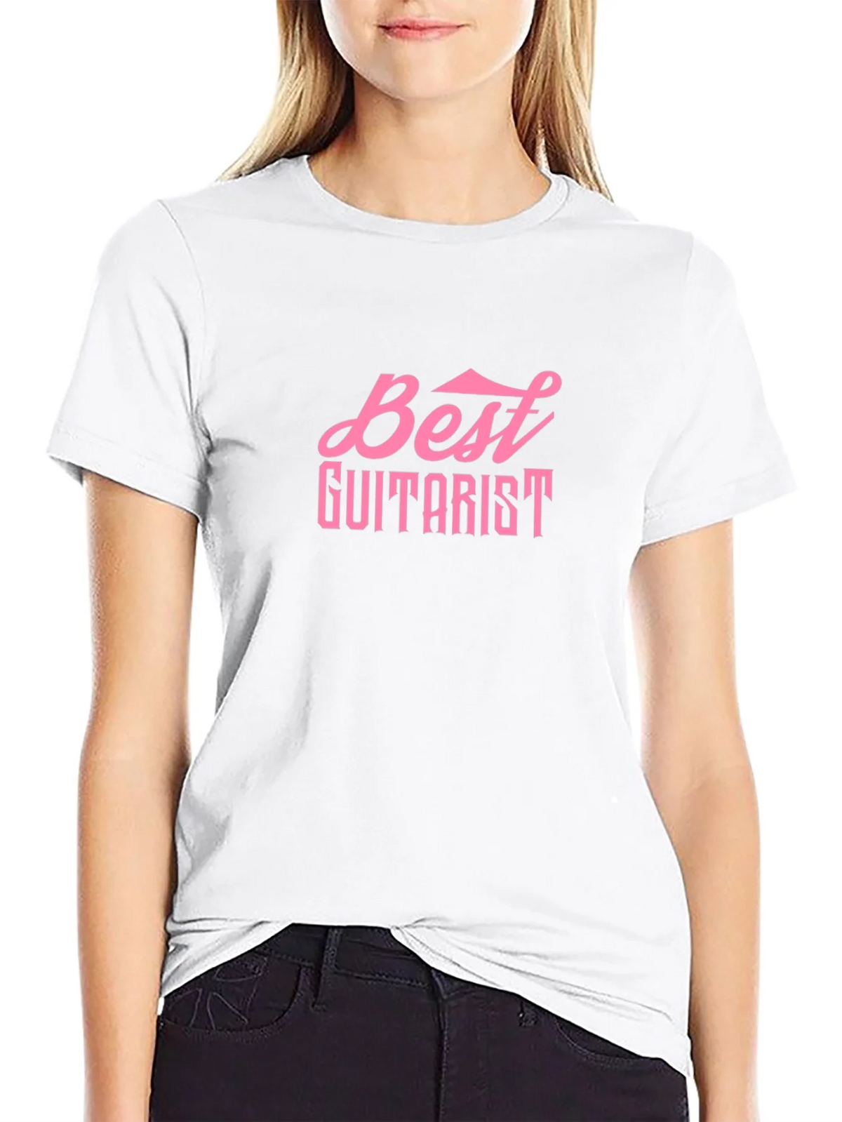 Best Guitarist Black Cotton T-Shirt product image 6