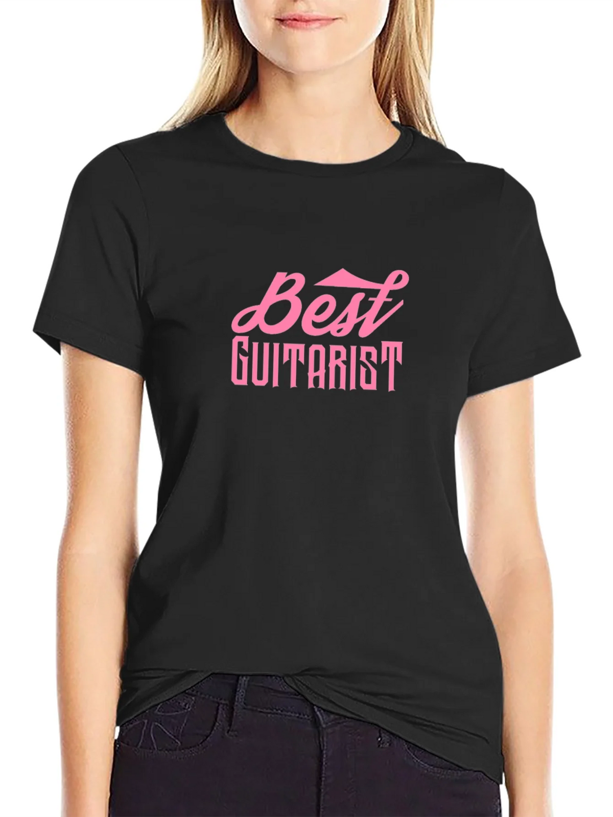 Best Guitarist Black Cotton T-Shirt product image 2