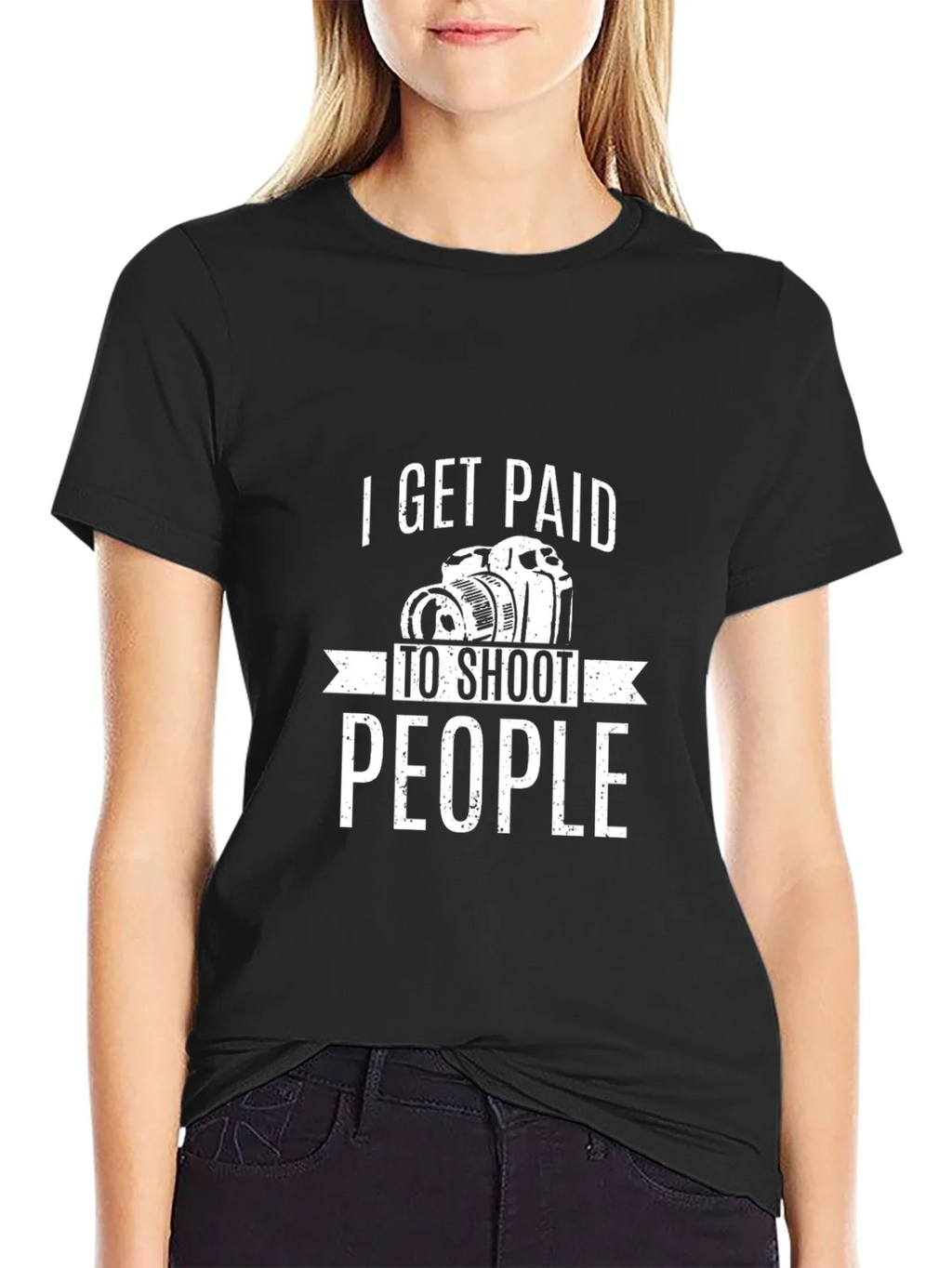 I Get Paid to Shoot People T-Shirt Photography Humor product image 2