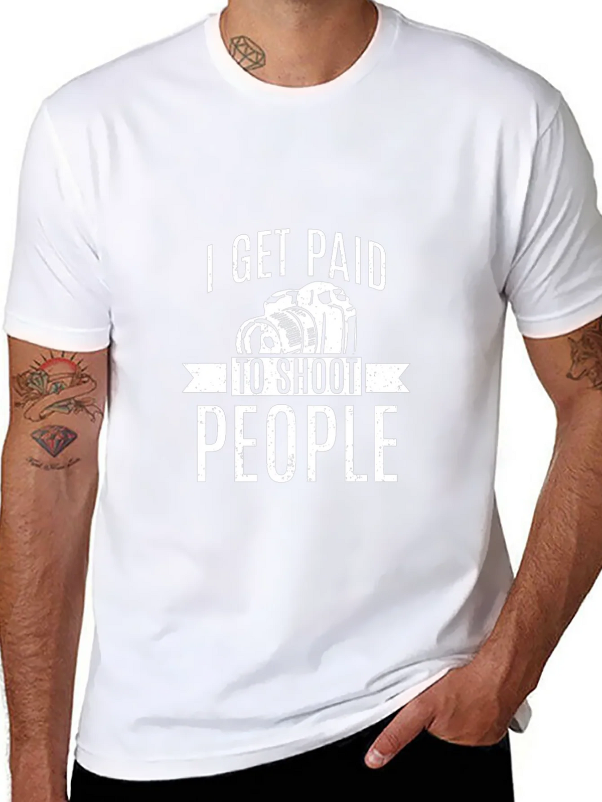 I Get Paid to Shoot People T-Shirt Photography Humor product image 7