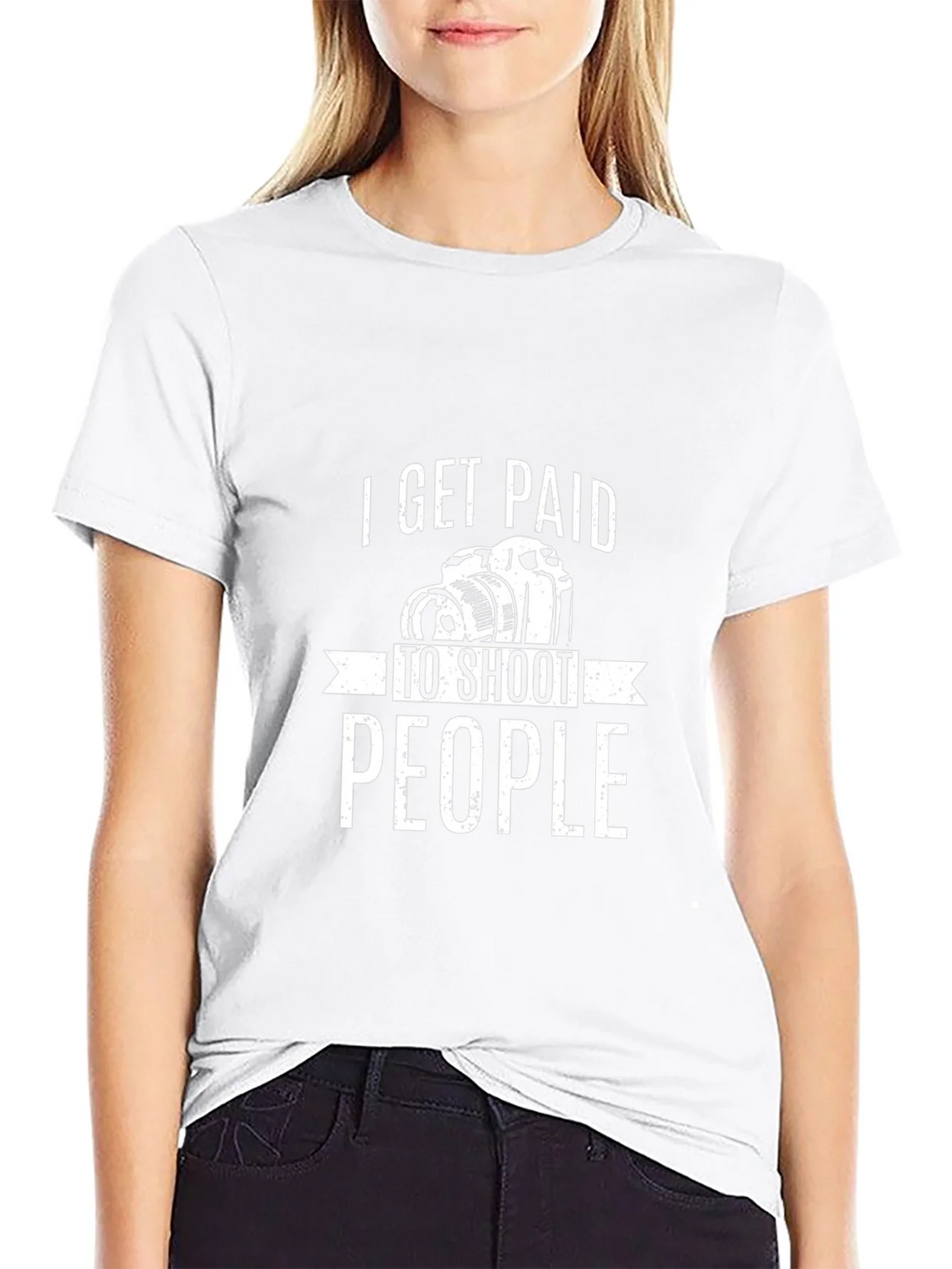 I Get Paid to Shoot People T-Shirt Photography Humor product image 8