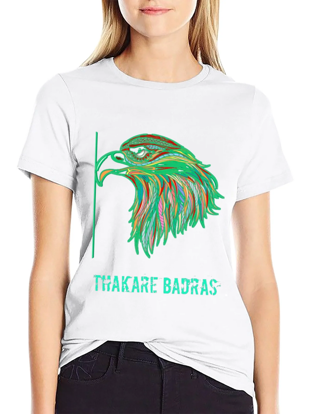 Bold Eagle Graphic Print Black T-Shirt product image 8