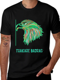 Bold Eagle Graphic Print Black T-Shirt product image 1