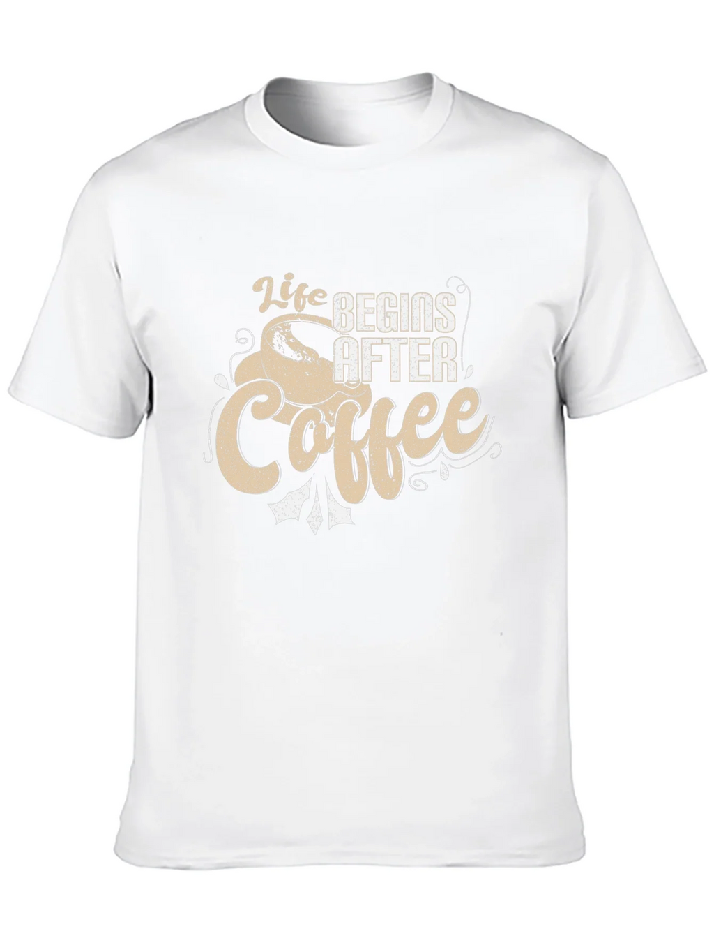 Life Begins After Coffee Graphic Tee - Black product image 9