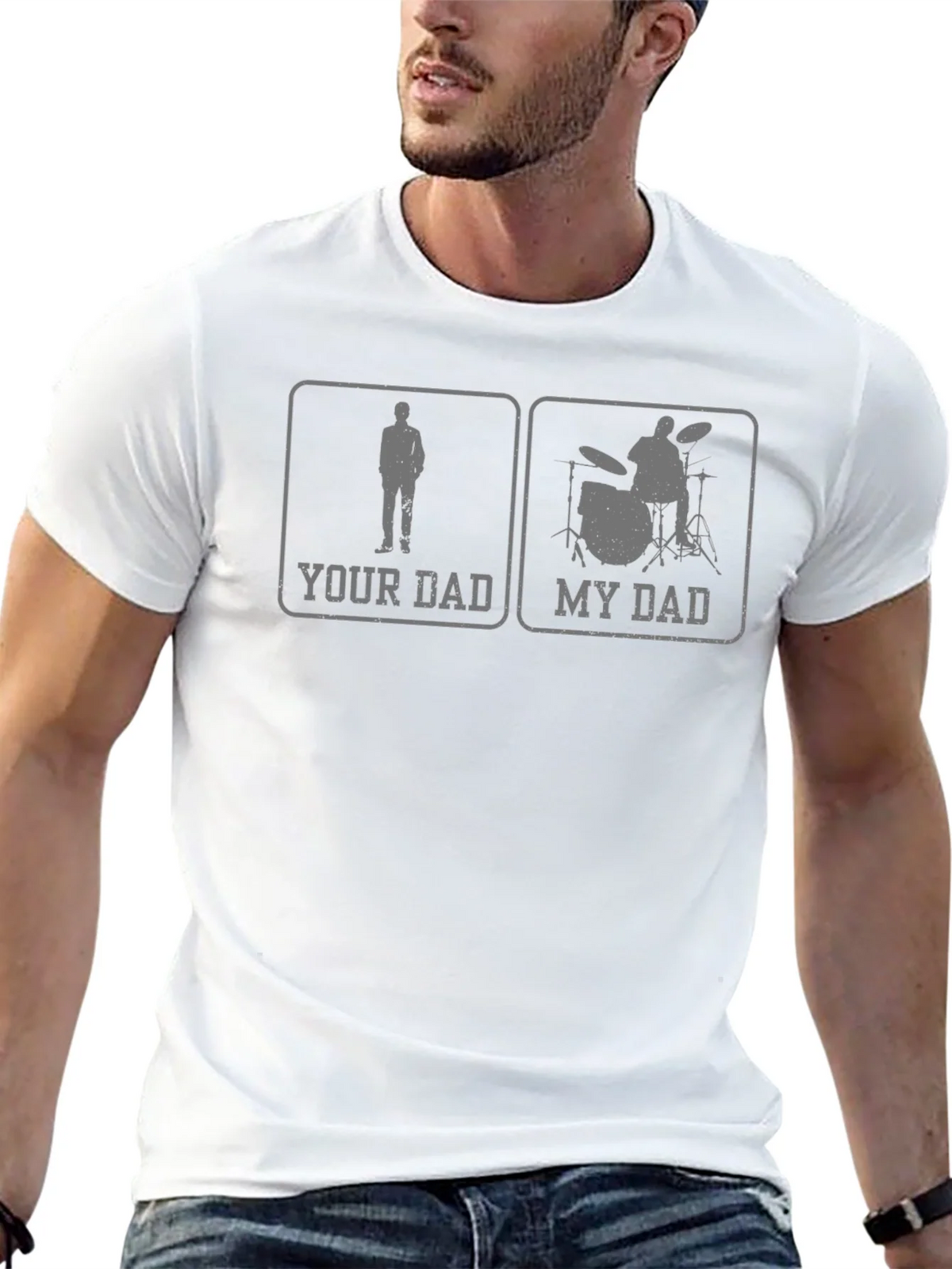Your Dad My Drummer Graphic Tee - Black product image 11