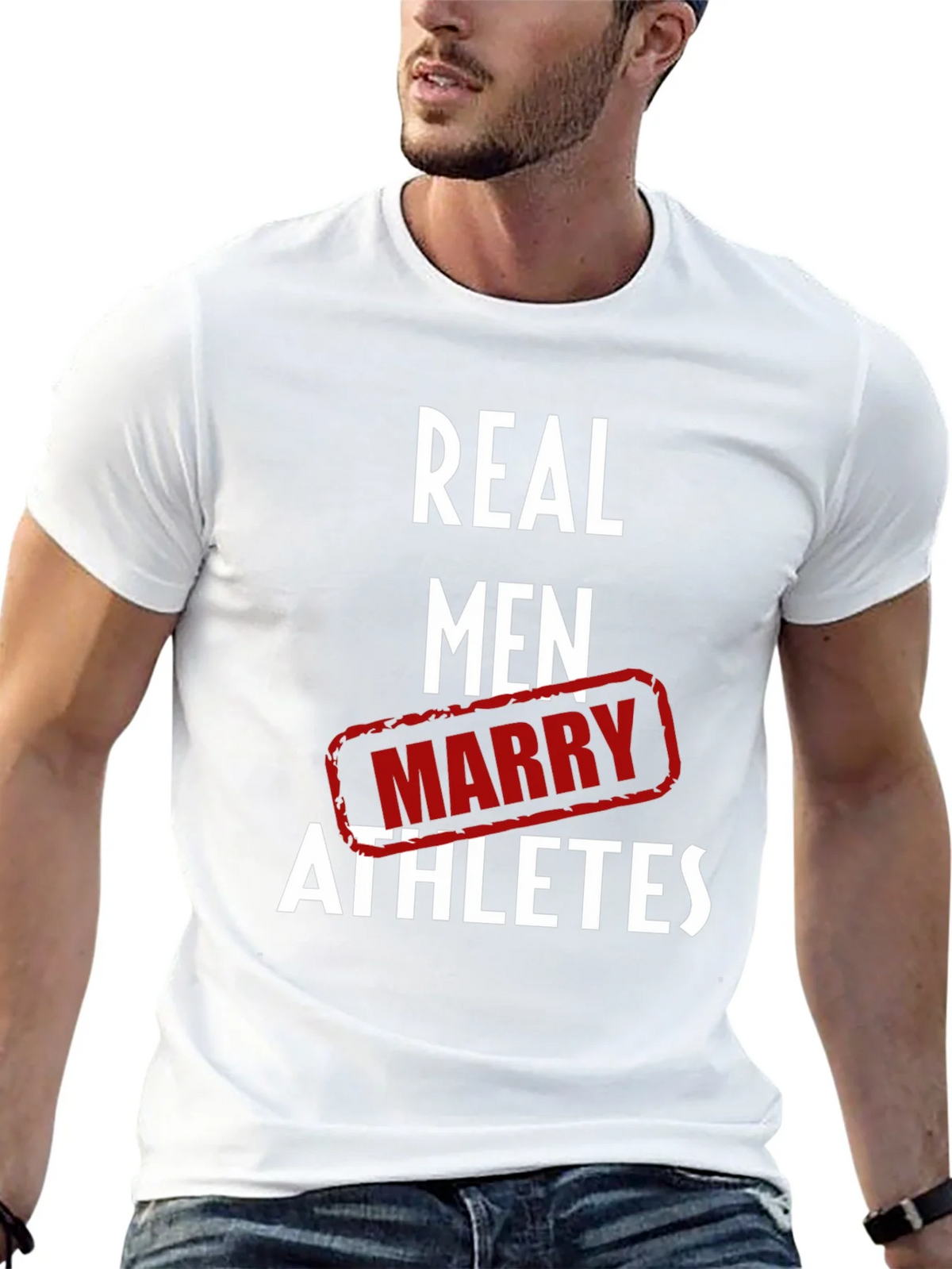 Real Men Marry Athletes Graphic T-Shirt product image 12