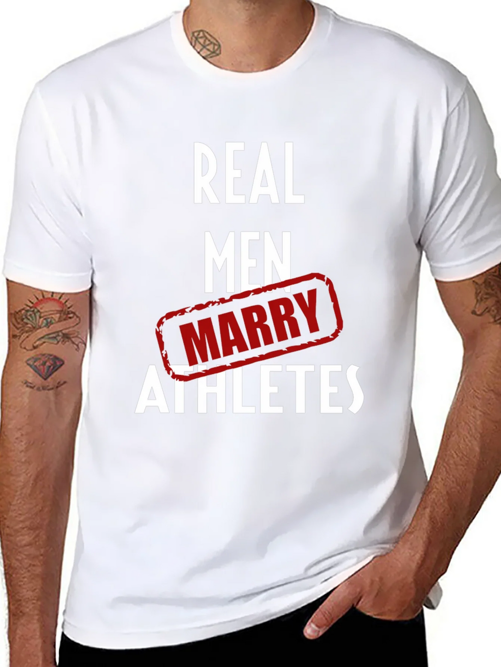 Real Men Marry Athletes Graphic T-Shirt product image 7