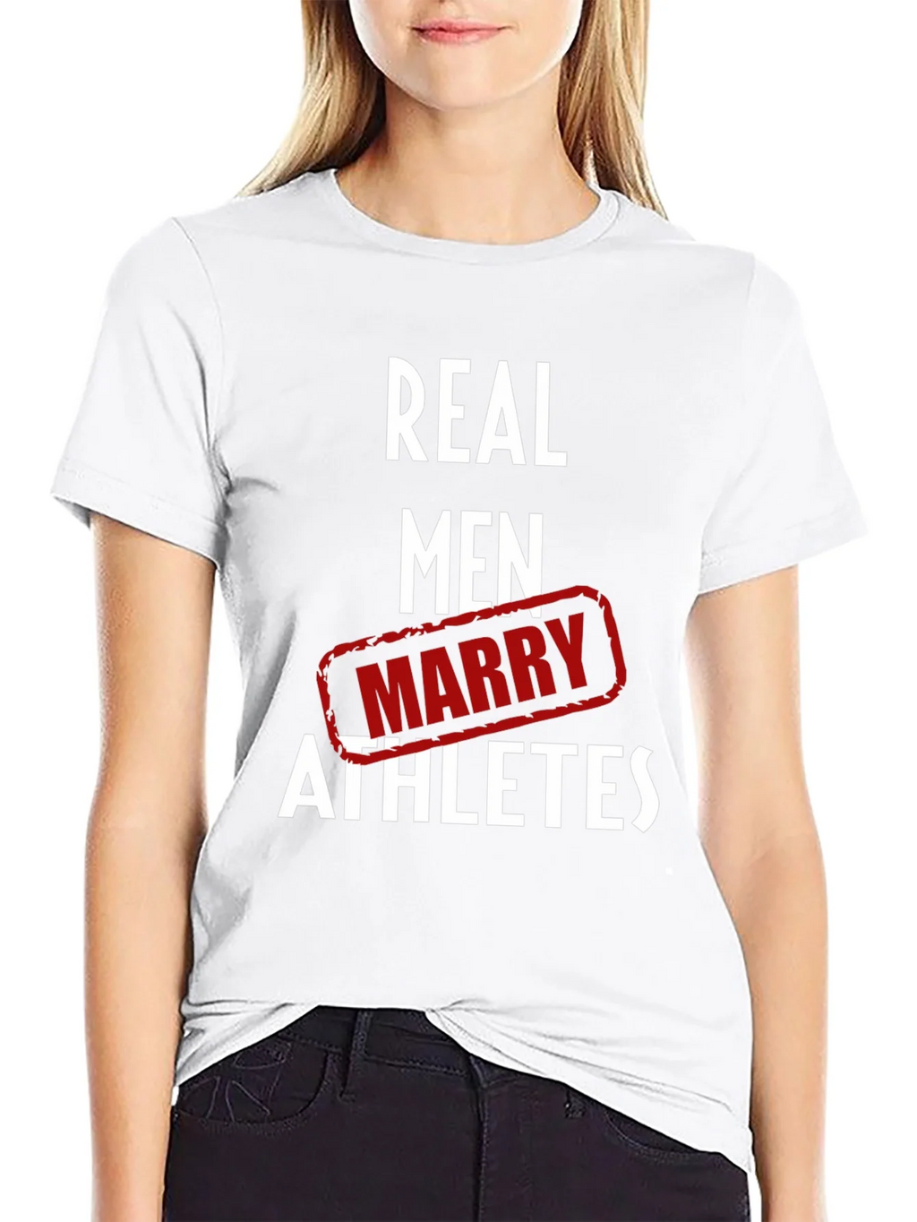 Real Men Marry Athletes Graphic T-Shirt product image 8