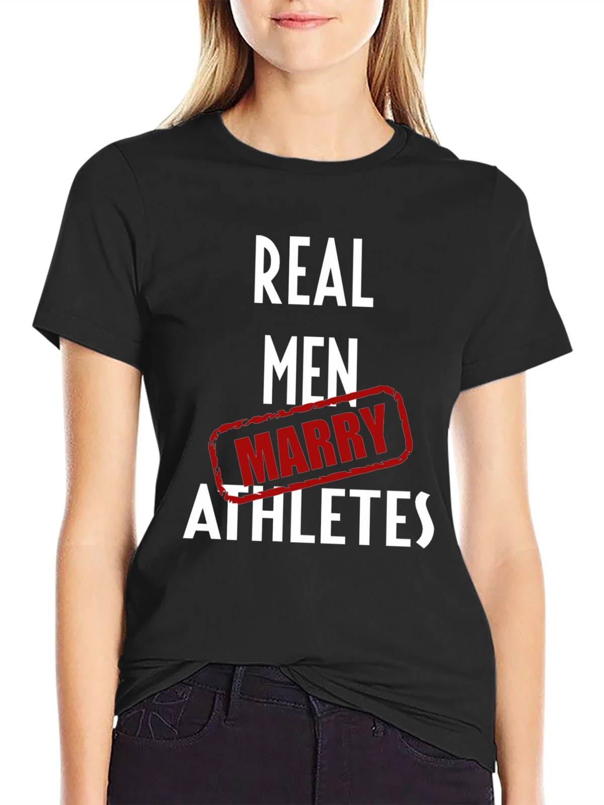 Real Men Marry Athletes Graphic T-Shirt product image 2