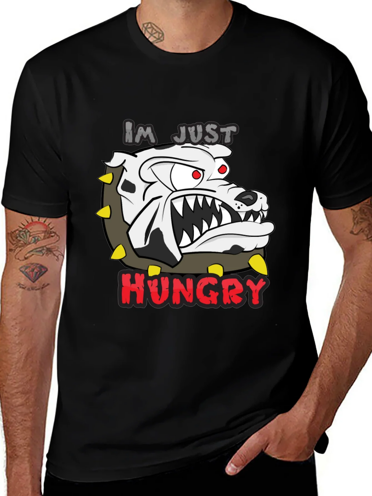 Hungry Bulldog Graphic Tee - Mens Black T-Shirt product image 1
