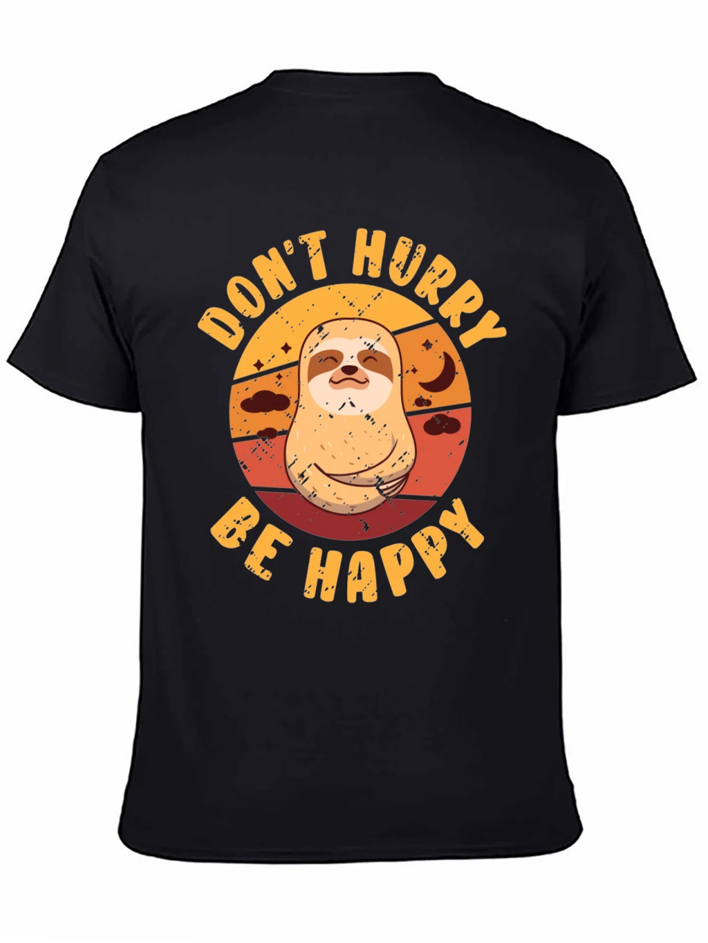 Dont Hurry Be Happy Sloth Graphic Tee product image 4