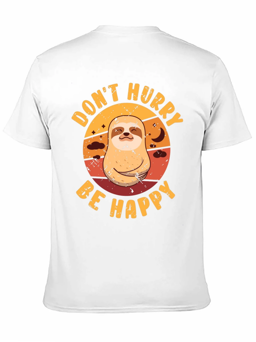 Dont Hurry Be Happy Sloth Graphic Tee product image 10