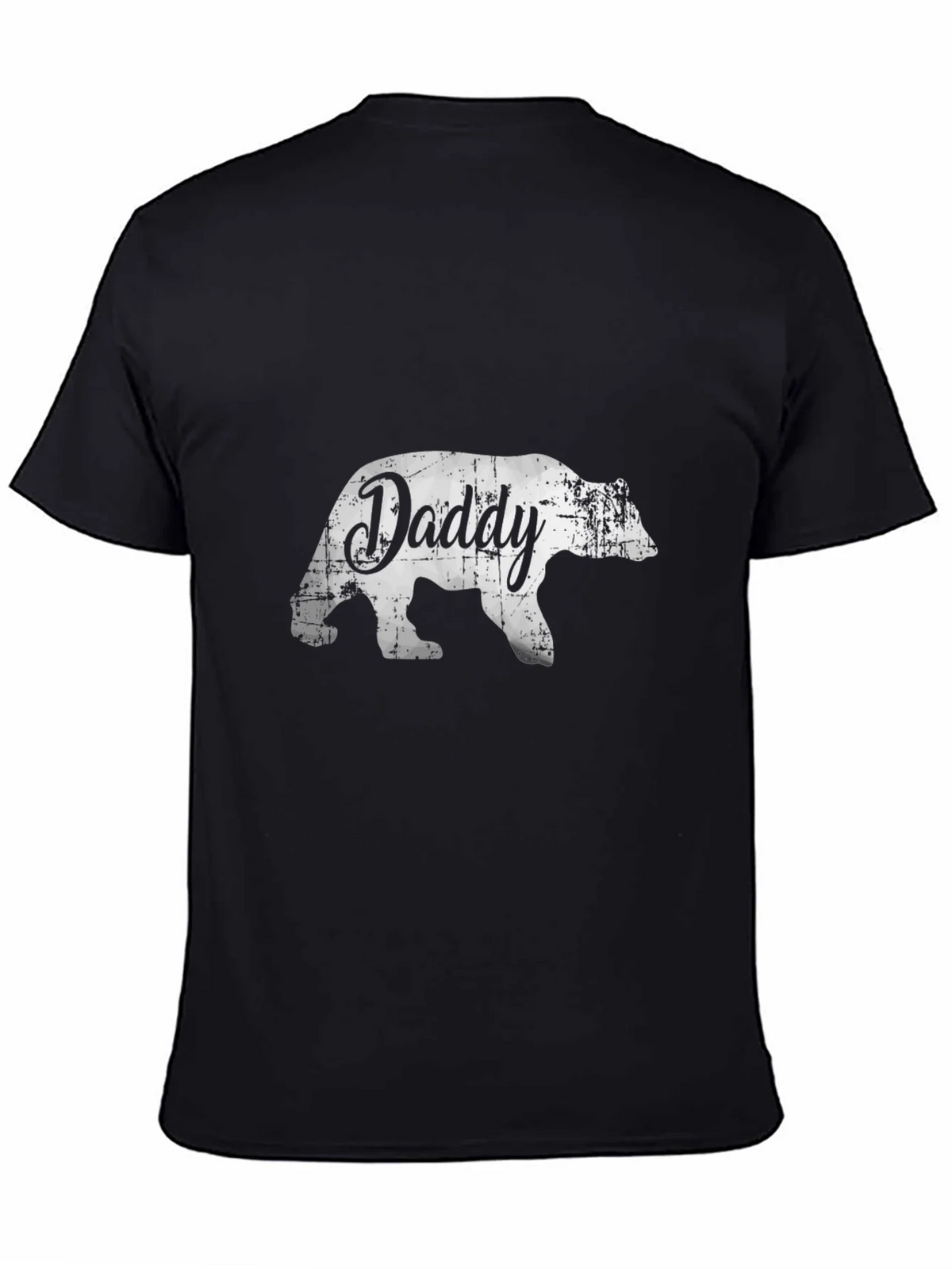 Daddy Bear Graphic Tee - Black Cotton T-Shirt product image 4