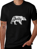Daddy Bear Graphic Tee - Black Cotton T-Shirt product image 1