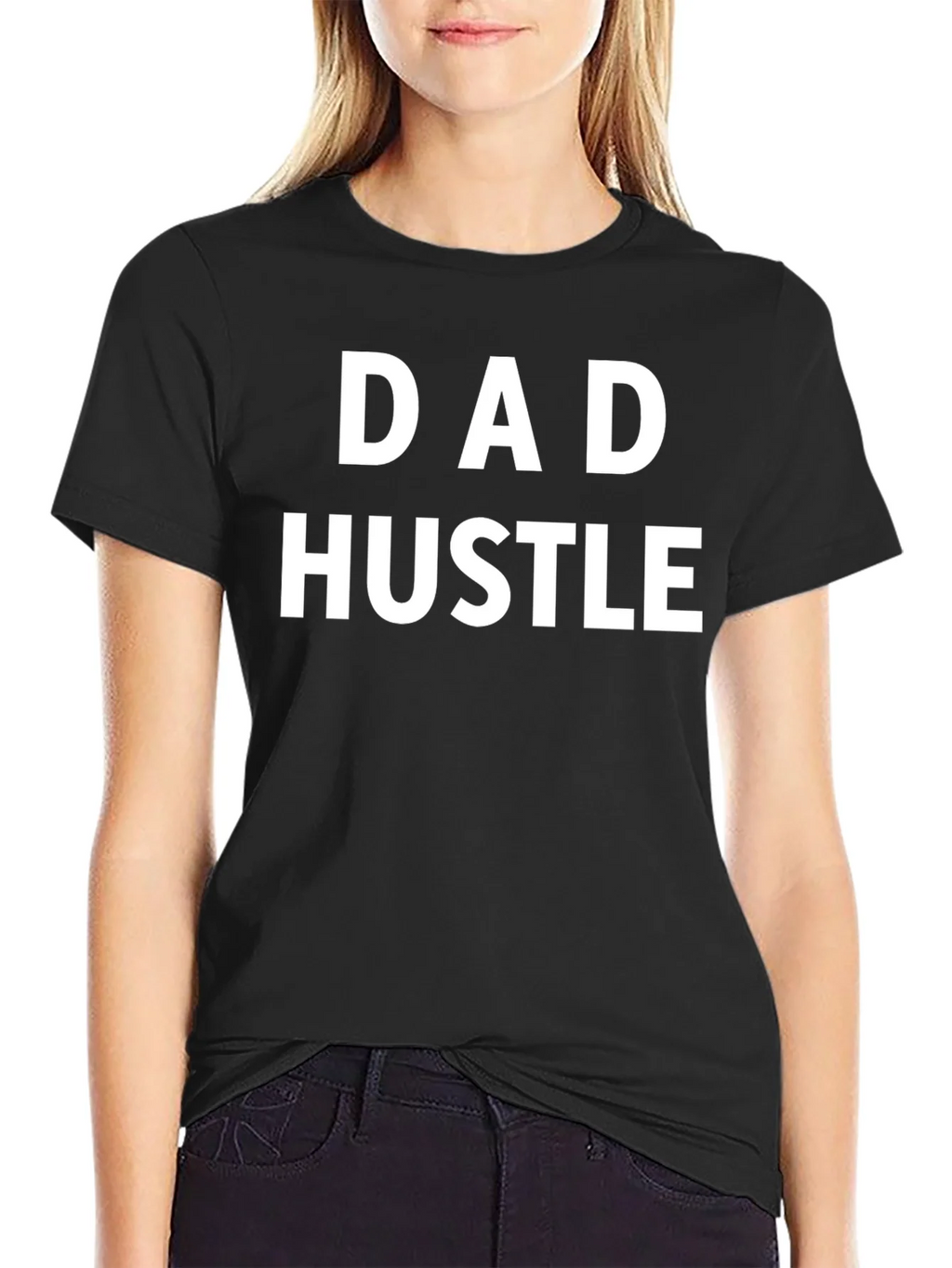 Dad Hustle Black Graphic T-Shirt product image 2