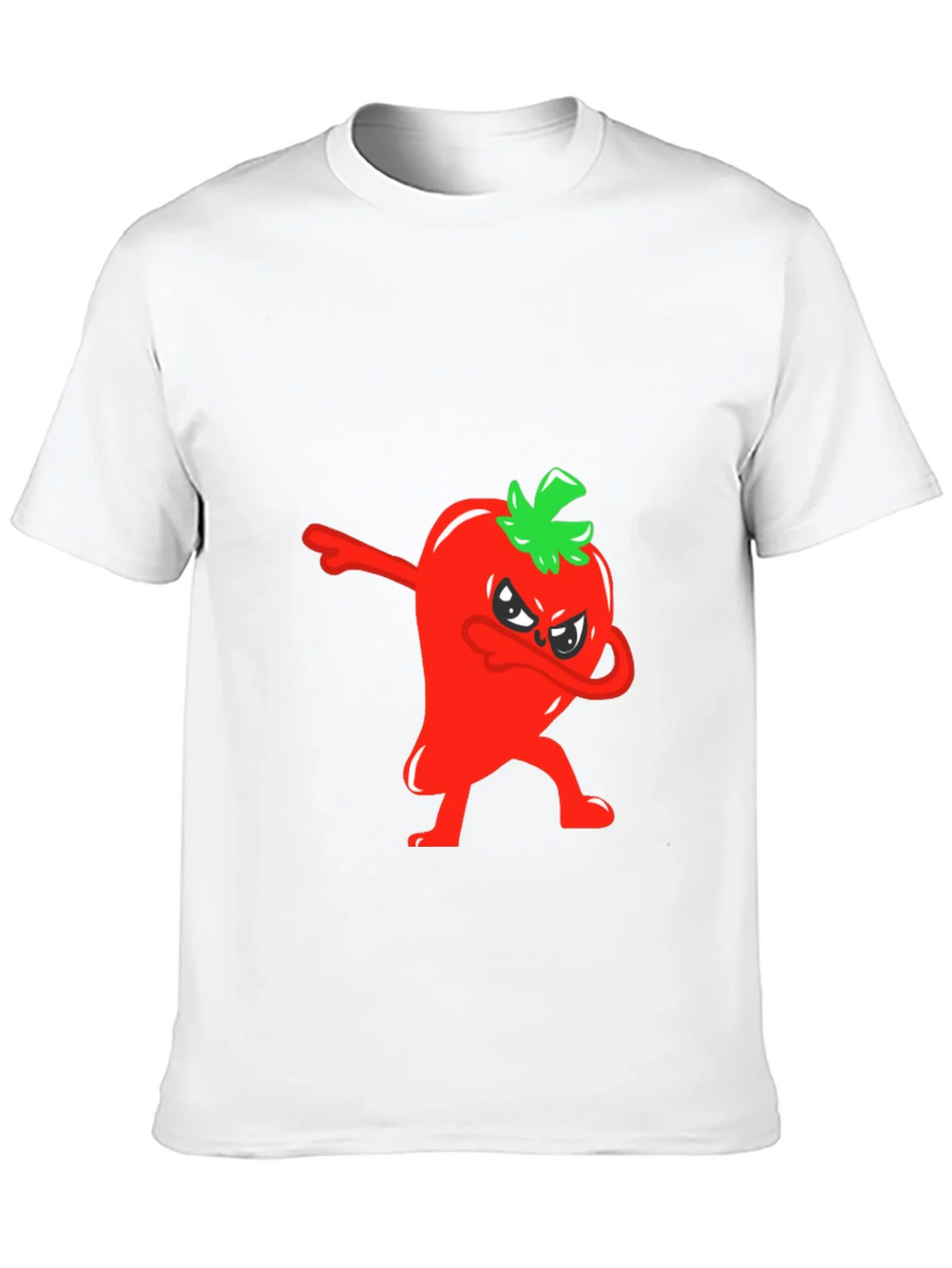 Dabbing Red Pepper Graphic Tee - Mens Black T-Shirt product image 7