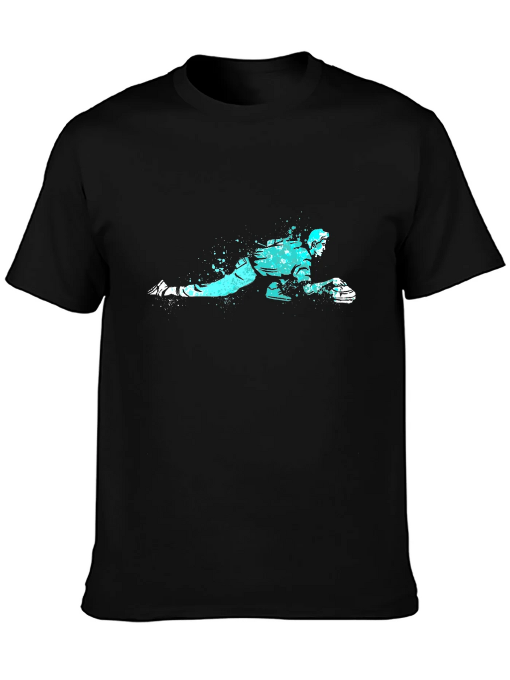 Curling Player Graphic Tee - Black product image 3