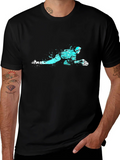 Curling Player Graphic Tee - Black product image 1