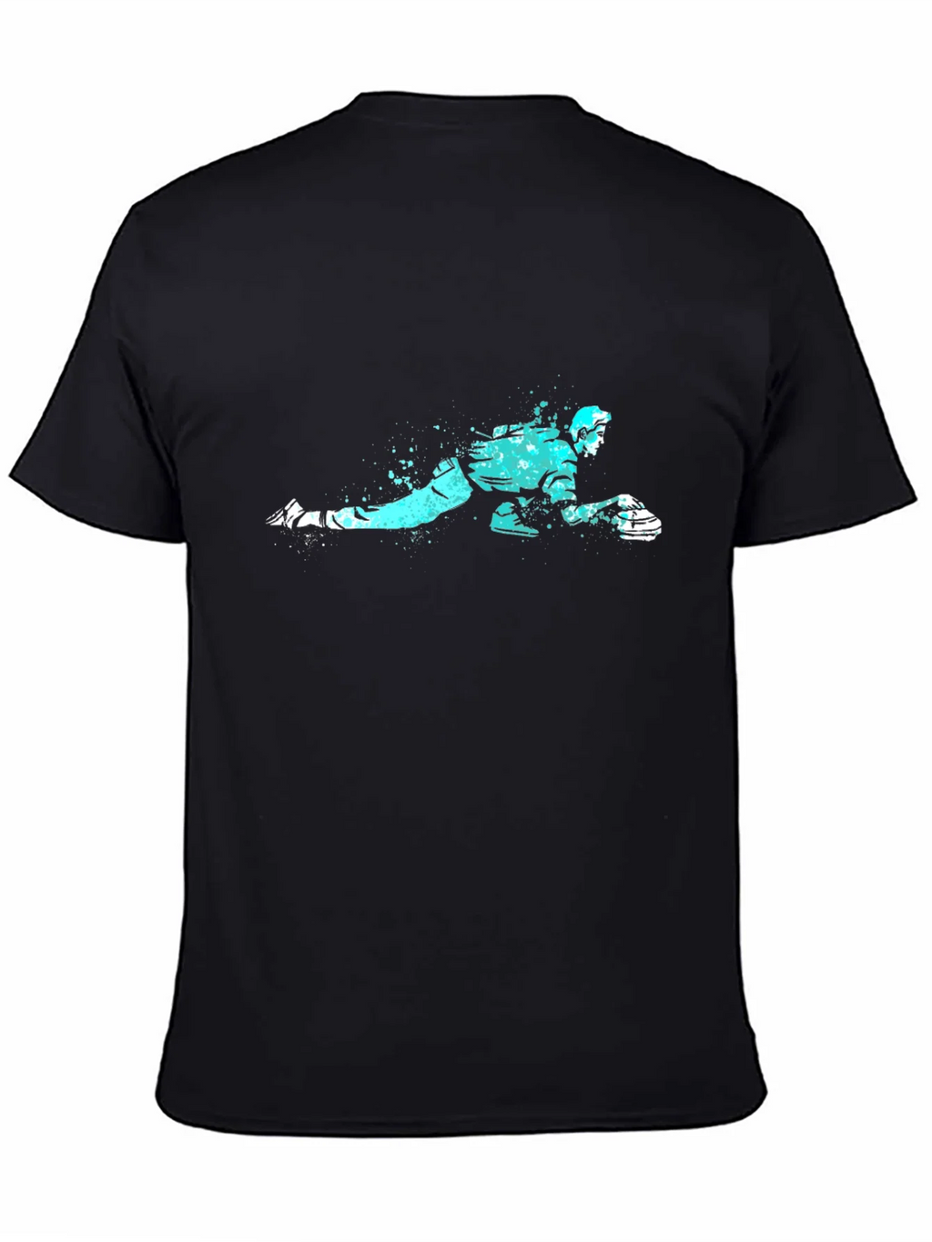 Curling Player Graphic Tee - Black product image 4