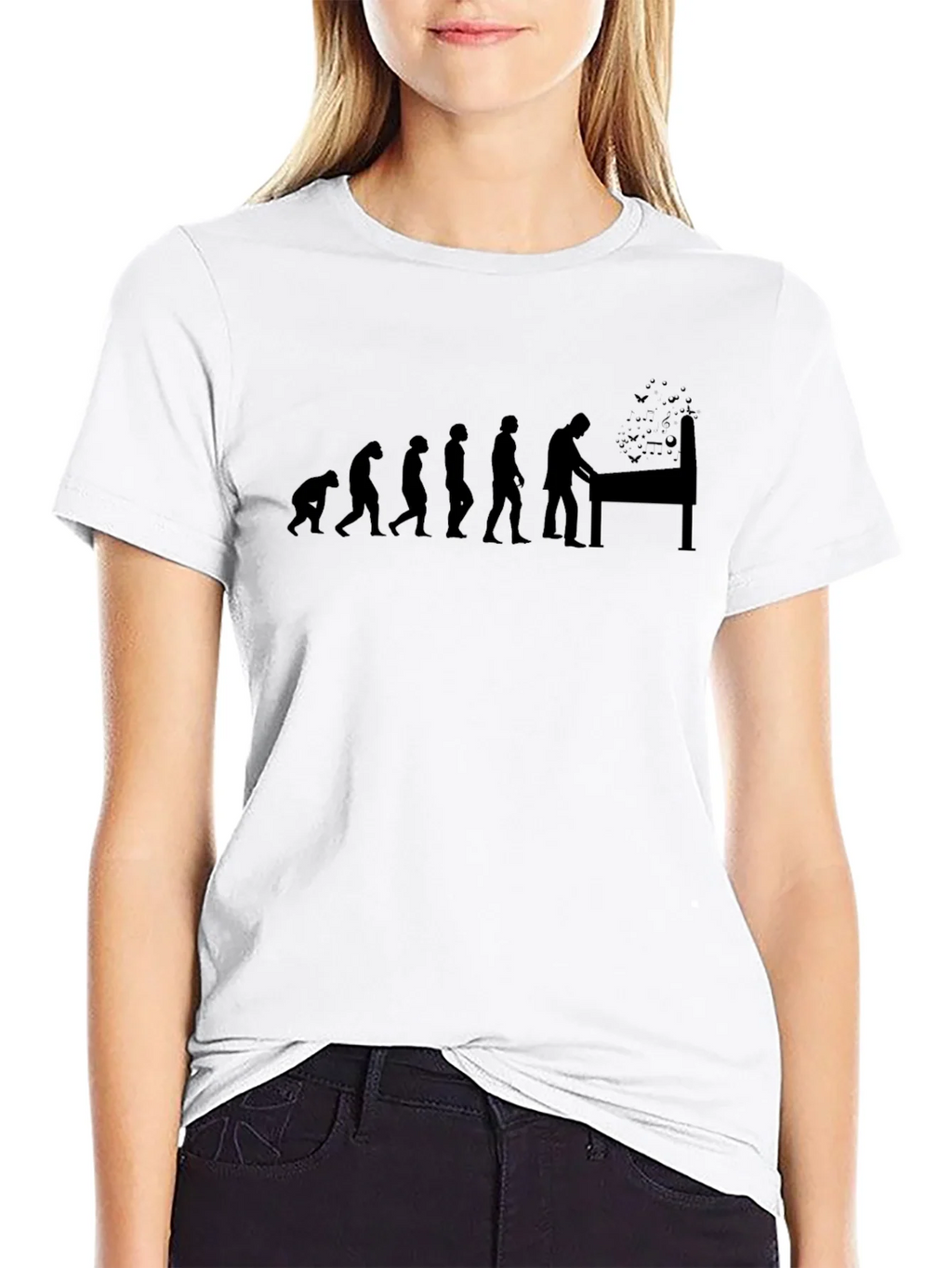 Evolution of Pinball Black T-Shirt product image 7