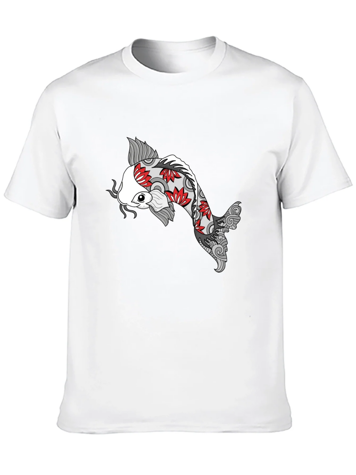 Koi Fish Graphic Black T-Shirt - Unique Design product image 9