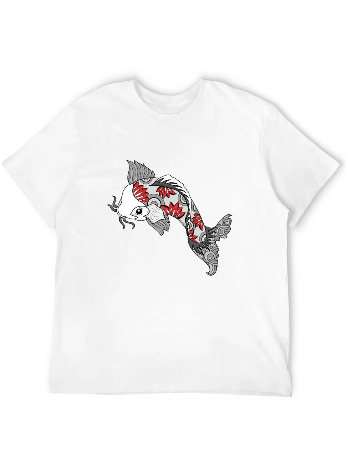 Koi Fish Graphic Black T-Shirt - Unique Design product image 11