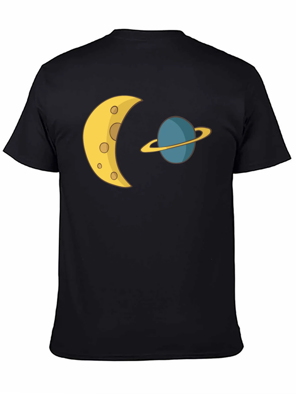 Cosmic Dream Tee: Moon & Planet Graphic T-Shirt product image 4