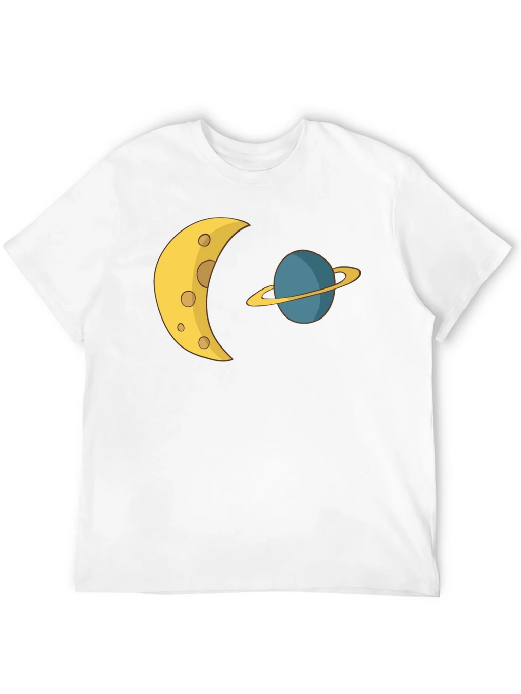 Cosmic Dream Tee: Moon & Planet Graphic T-Shirt product image 10