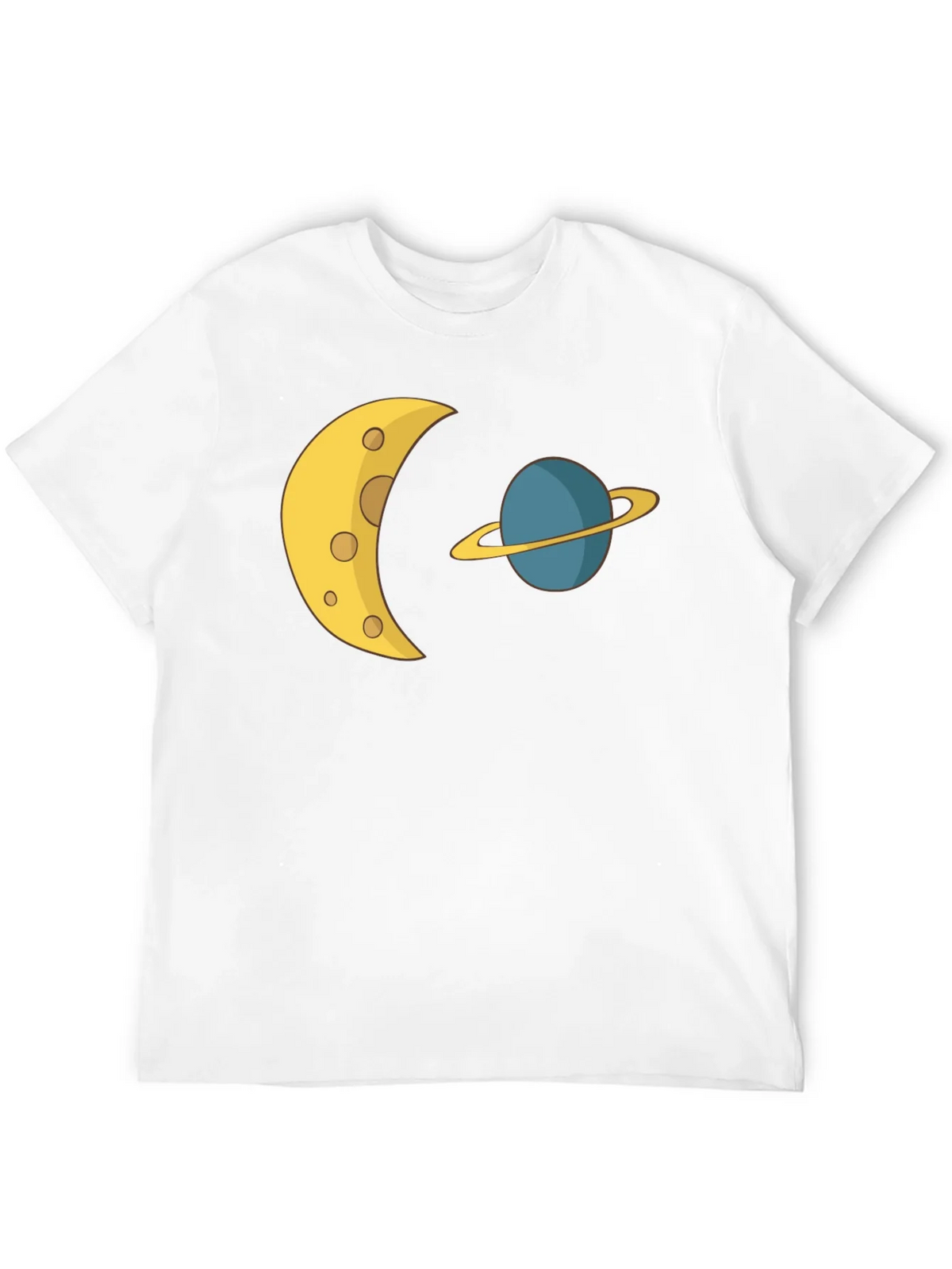 Cosmic Dream Tee: Moon & Planet Graphic T-Shirt product image 10