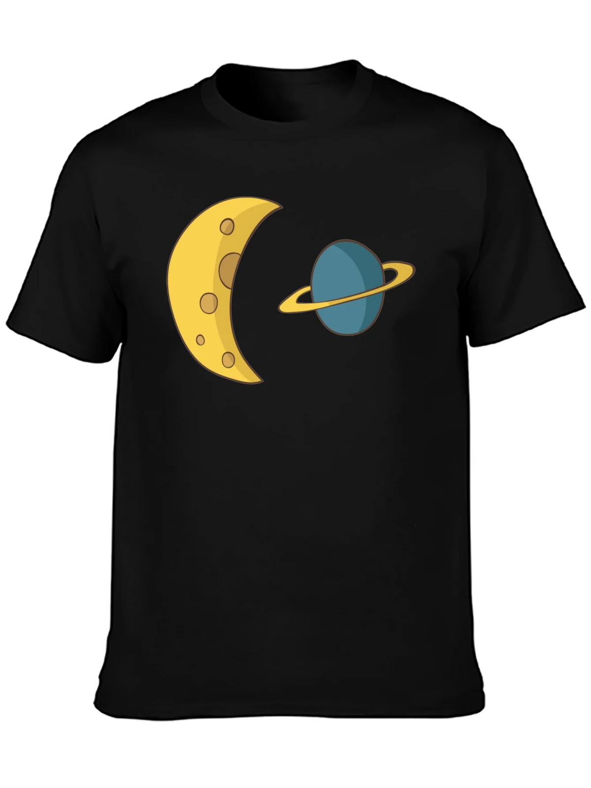 Cosmic Dream Tee: Moon & Planet Graphic T-Shirt product image 3